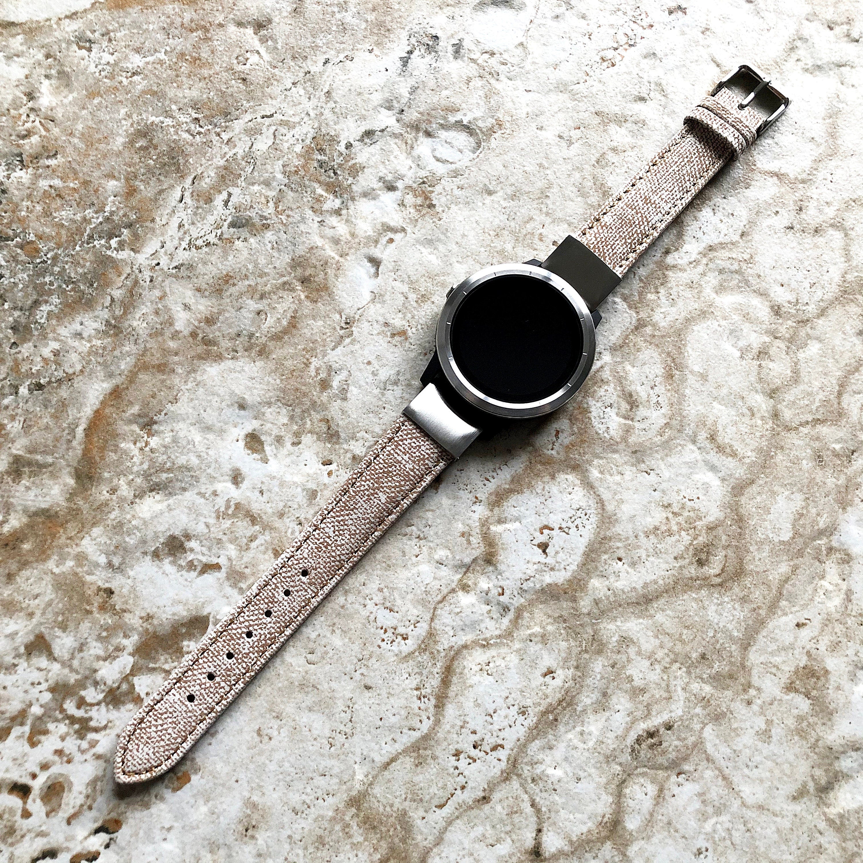 Garmin Jeans Printed JW1 Band for D2 Delta S Instinct 2S Descent Mk2S Mk3 Mk3i 43mm Approach S70 42mm Leather Quick Fit Watch Strap A20-B18